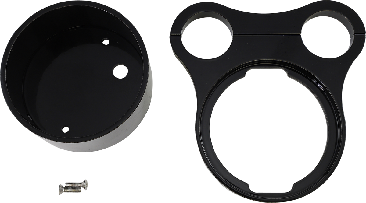 Drag Specialties 1.5" T-Bar Gauge Mount Flat Black For OEM Gauge 2210-0563