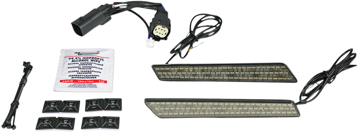 Custom Dynamics Saddlebag Latch Lights Smoke CD-LATCH-BCM-S
