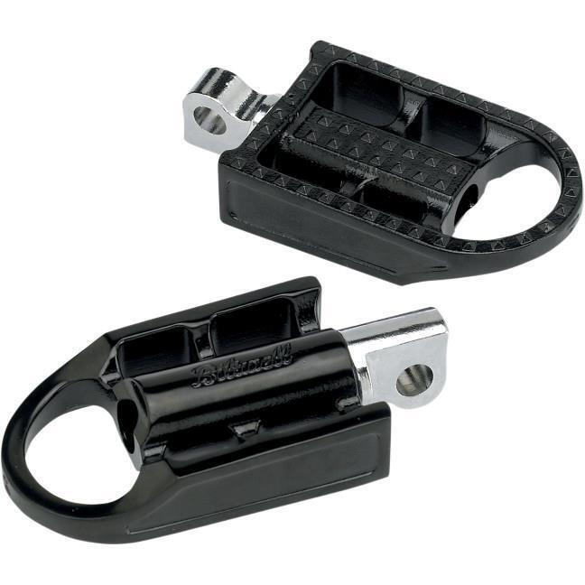 BILTWELL Mushman Footpegs Black Electroplate FP-MSH-SS-BK