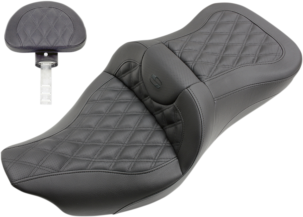 Saddlemen RoadsofaLattice Stitch Seat Full Lattice Stitch 808-07B-182BR