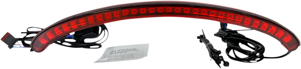 Custom Dynamics Integrated LED Taillight w/Turn Signals Red Lens CD-FATBOB-R