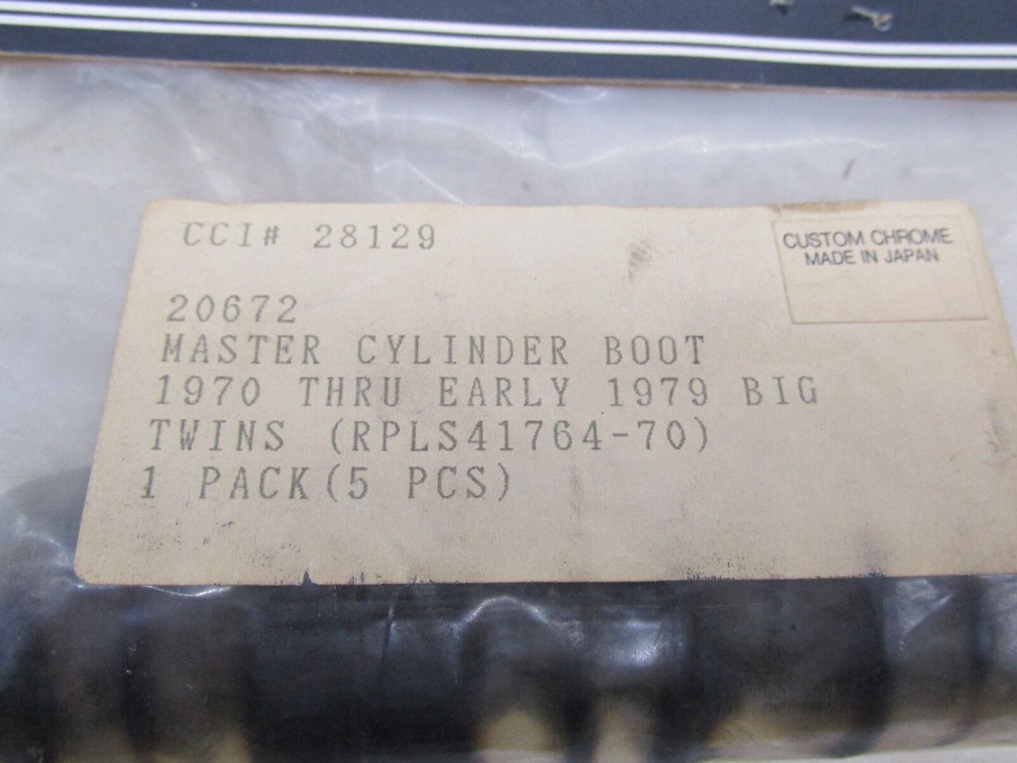 Lot of 3 Harley Davidson Custom Chrome Master Cylinder Boots 20672 41764-70