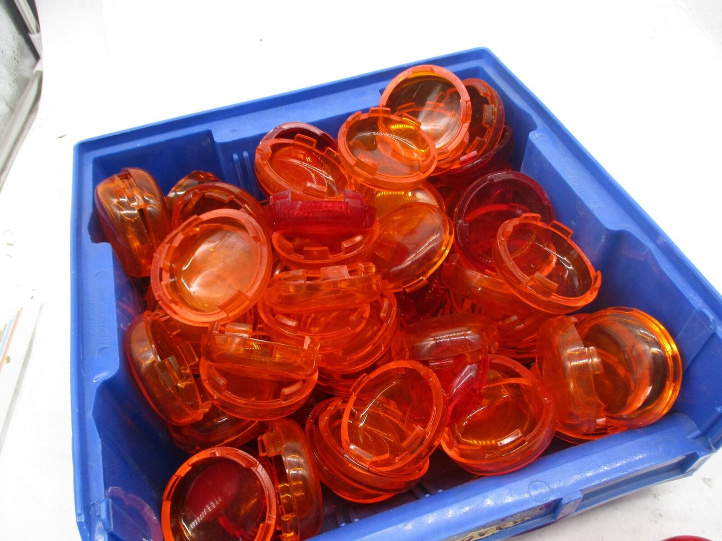 Large Mixed Lot of Harley Davidson Red and Amber Bullet Turn Signal Lenses