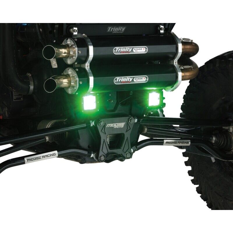 Moose Racing Green Series Single Row LED Light Bars MSE-LPKITG