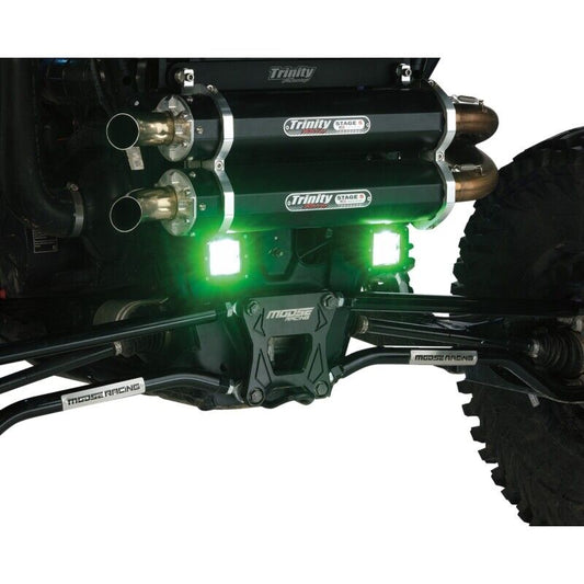 Moose Racing Green Series Single Row LED Light Bars MSE-LPKITG