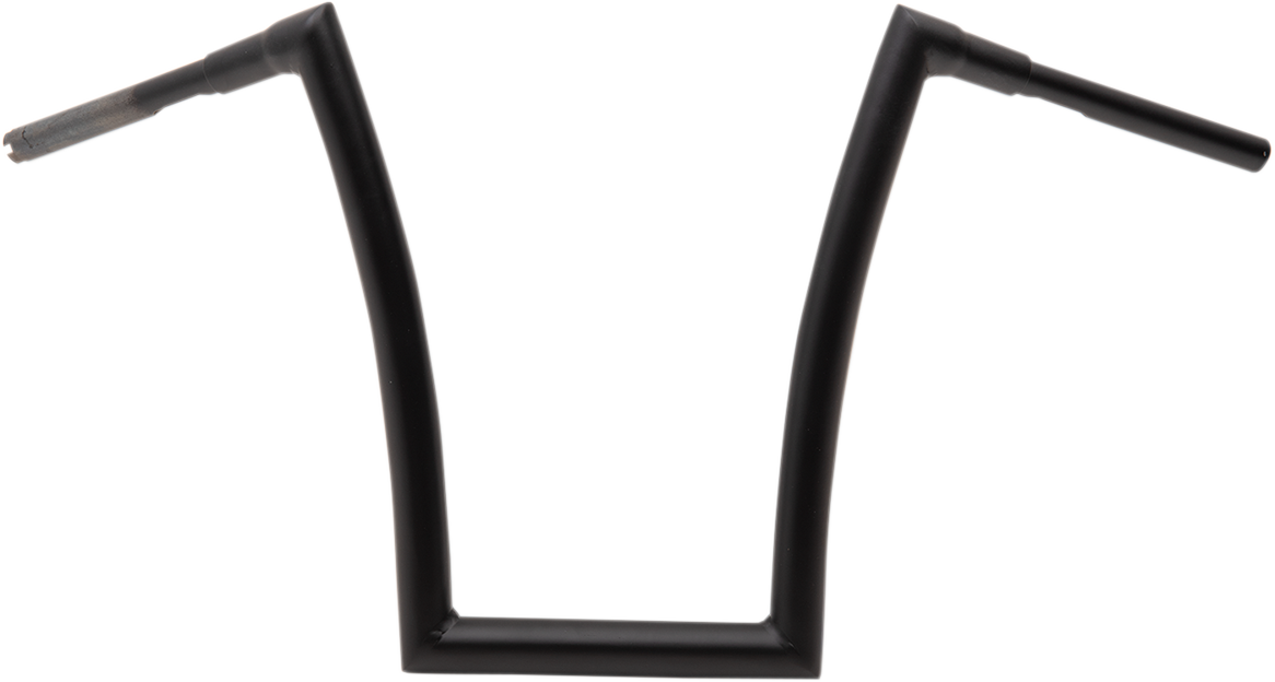 Todd's Cycle 1 1/2" Strip Handlebars 17" Rise Black Flat 0601-4891
