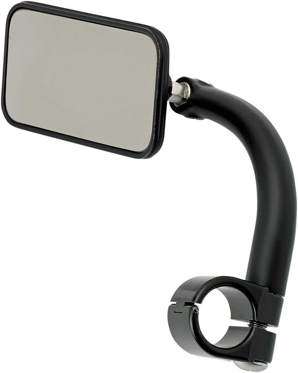 BILTWELL Utility Mirrors Clamp-On 1" Black UM-REC-01-BK