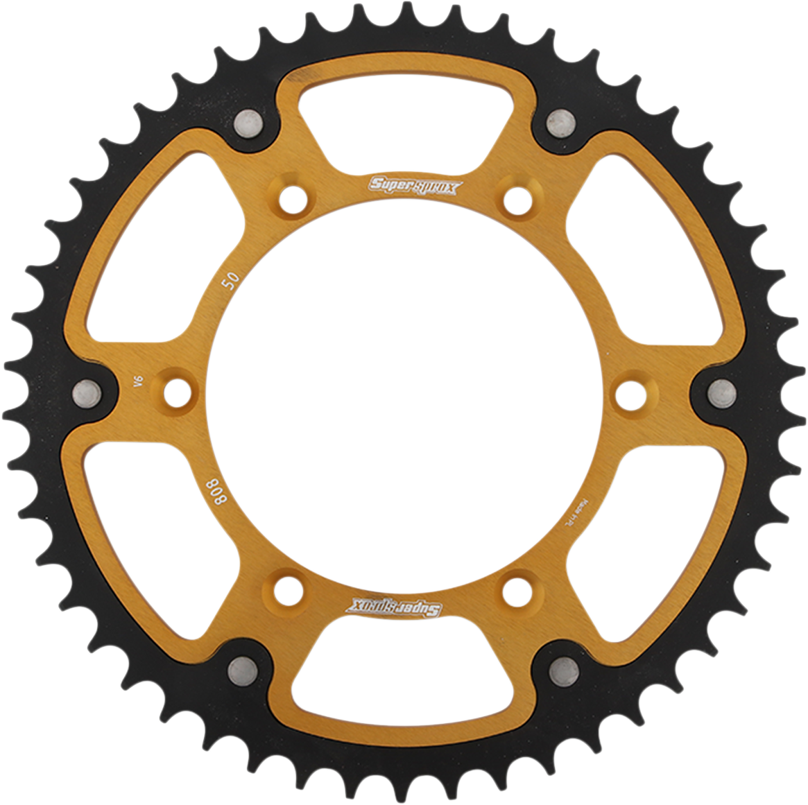 Supersprox Rear Stealth Sprocket 50T Gold RST-808-50-GLD
