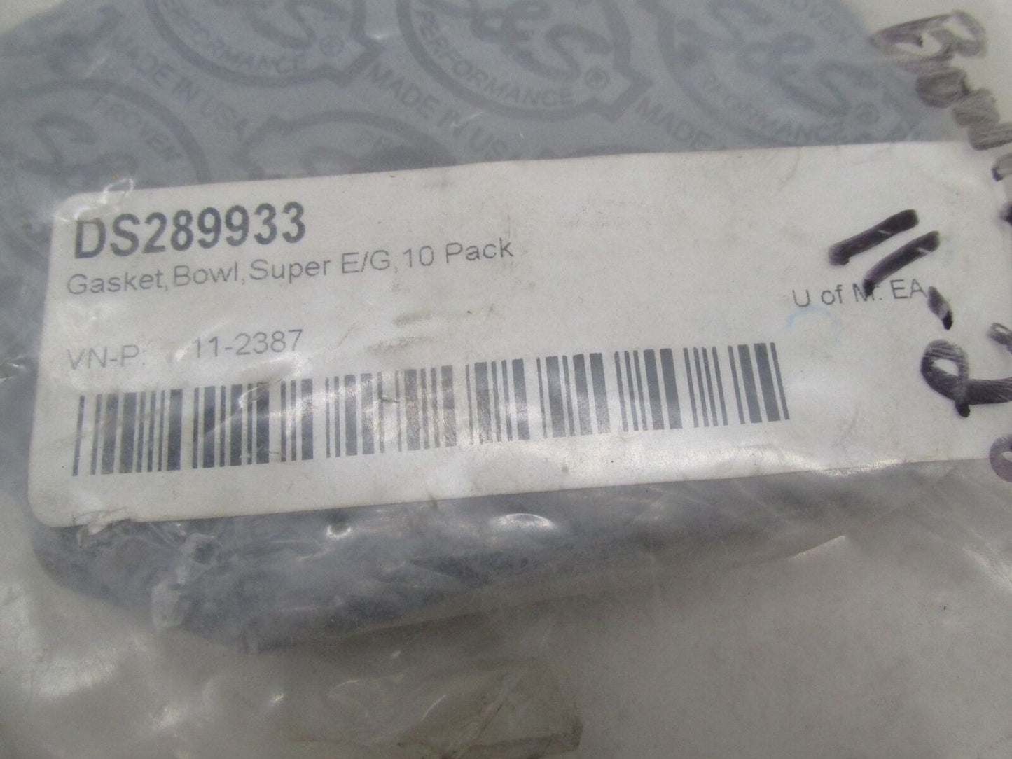 Lot of 7 Harley Davidson S&S Super E/G Carb Float Bowl Gaskets 11-2387