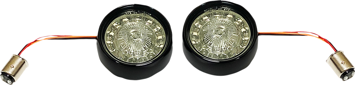 Custom Dynamics Turn Signal Insert Red/Smoke PBBB-RR-1157BS