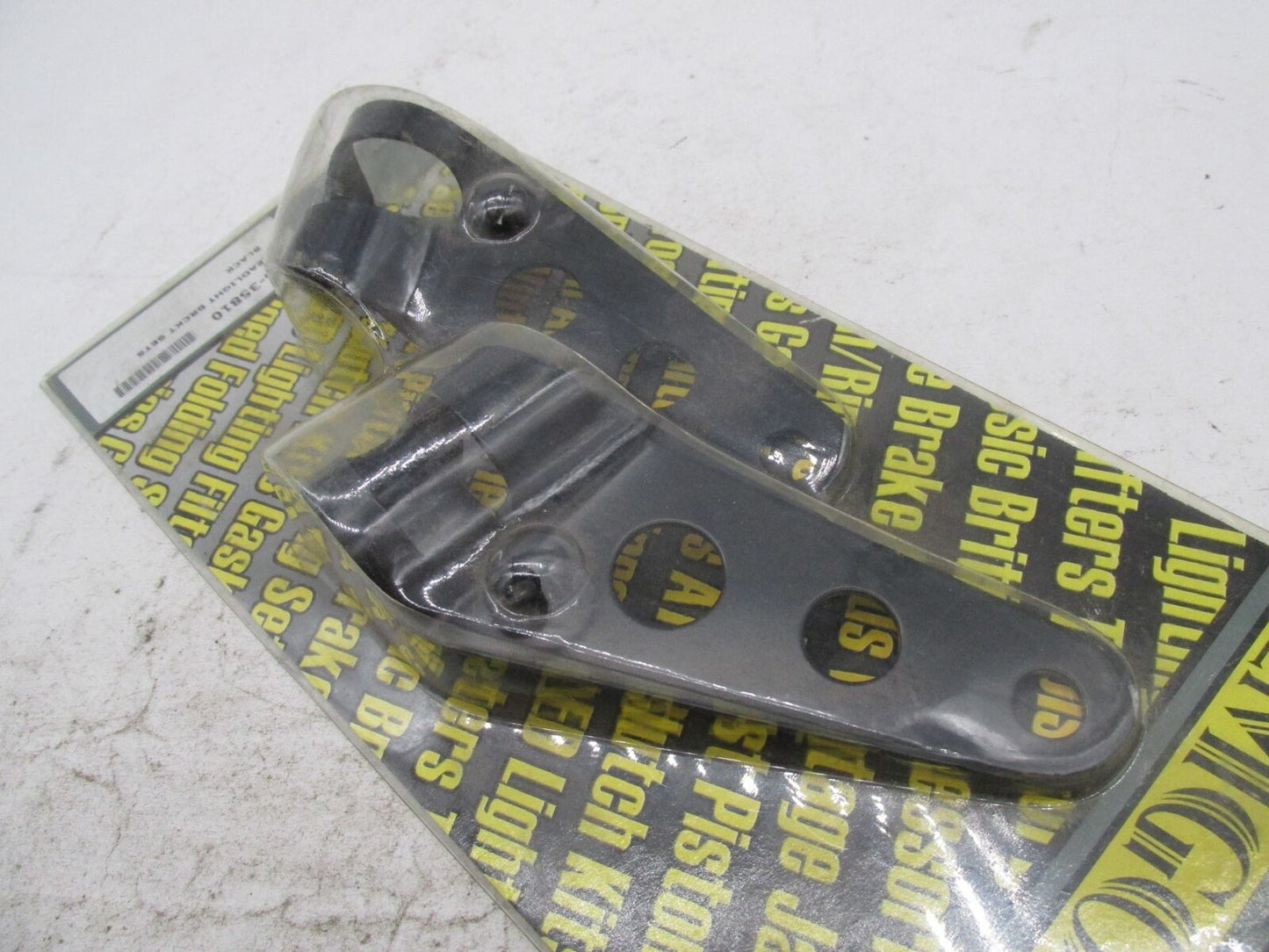 Custom Chopper Bobber Rat Motorcycle Emgo Black Headlight Bracket Sets 66-35810