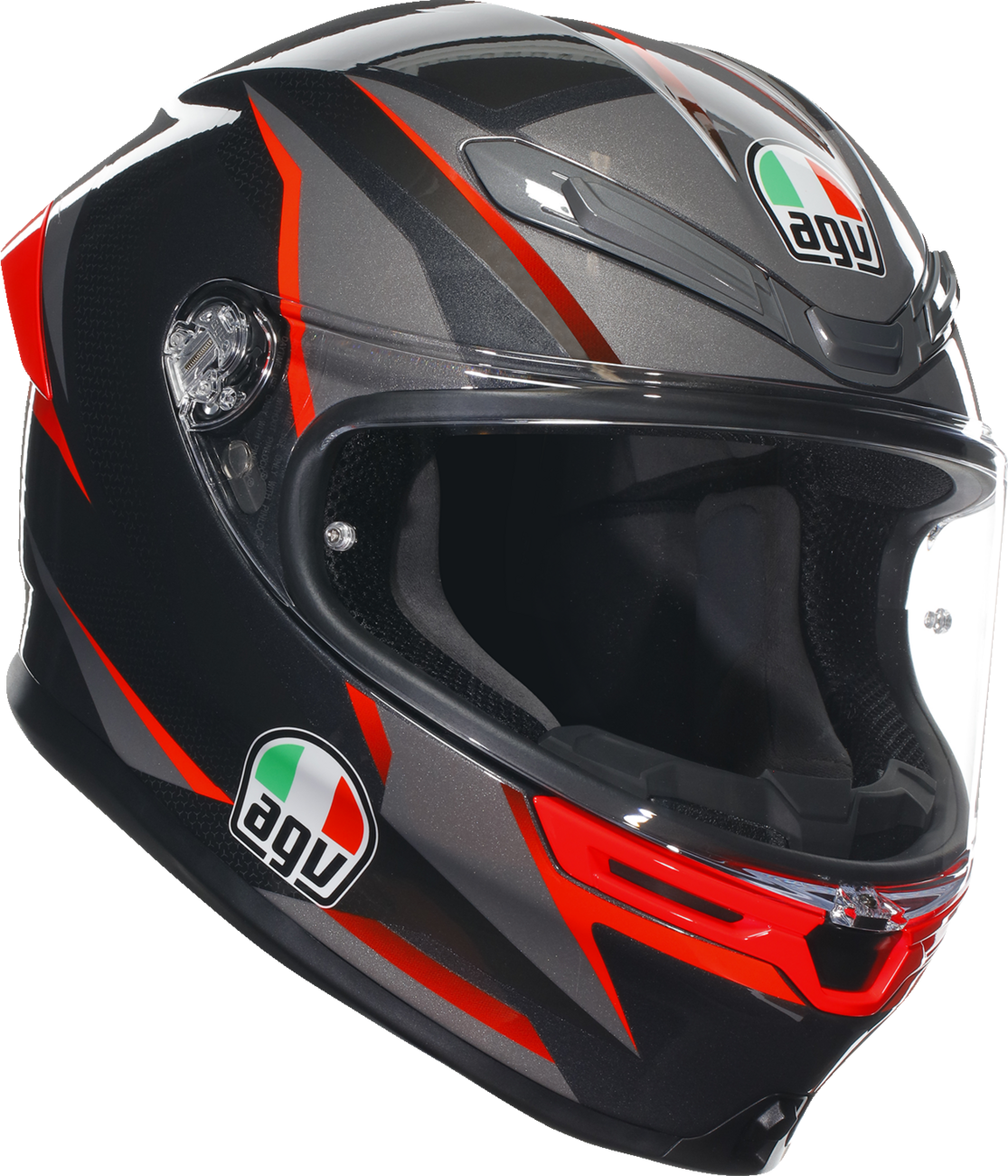 AGV K6 S Slashcut Helmet Black/Gray/Red 2XL 21183950020142X