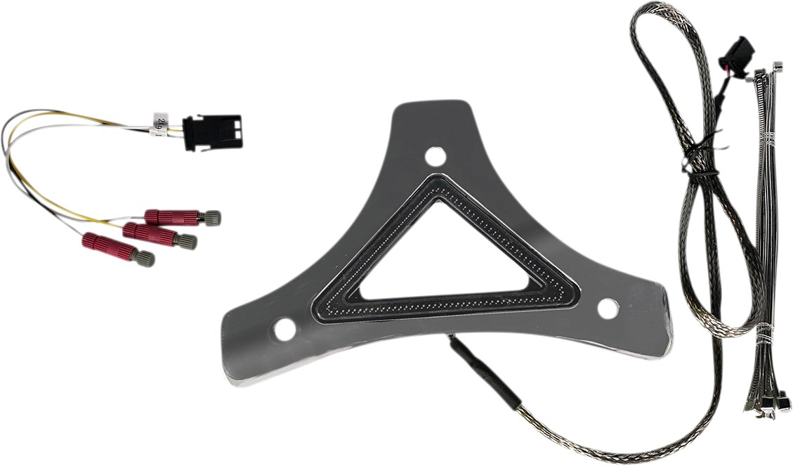 Custom Dynamics Dual Intensity Run & Brake LED Backrest Light Chrome CD-BR-UNV-C