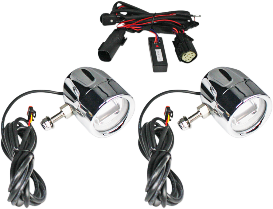 Custom Dynamics Probeam LED Halo Fog Lights Chrome PB-FOG-BCM-C