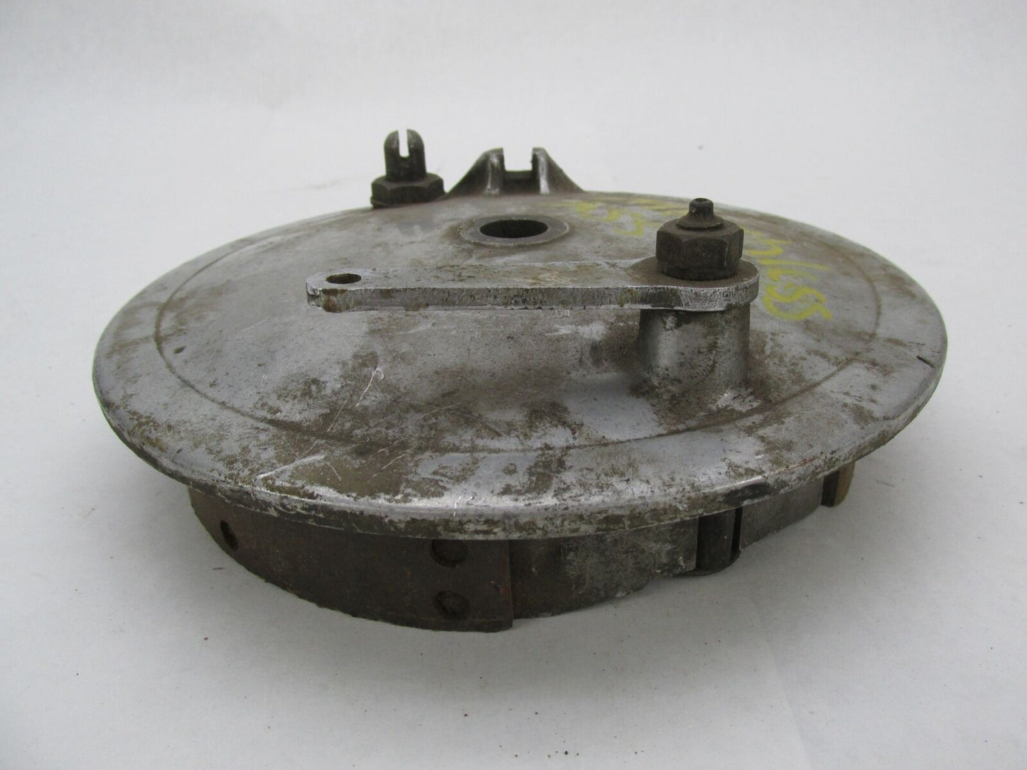 Vintage Original Matchless AJS Wheel Drum Brake & Plate Assembly
