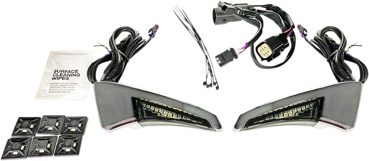 Custom Dynamics Sequential Tour-Pak Backrest LEDs CD-TPBR-14BCMSC