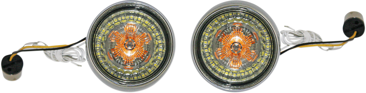 Custom Dynamics Probeam Bullet Bezel Turn Signal Insert Kits PB-BB-AW-1156CS