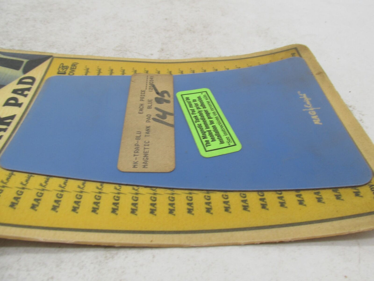 Mag Knight Universal Motorcycle Blue Magnetic Tank Pad MK-TRAP-BLU