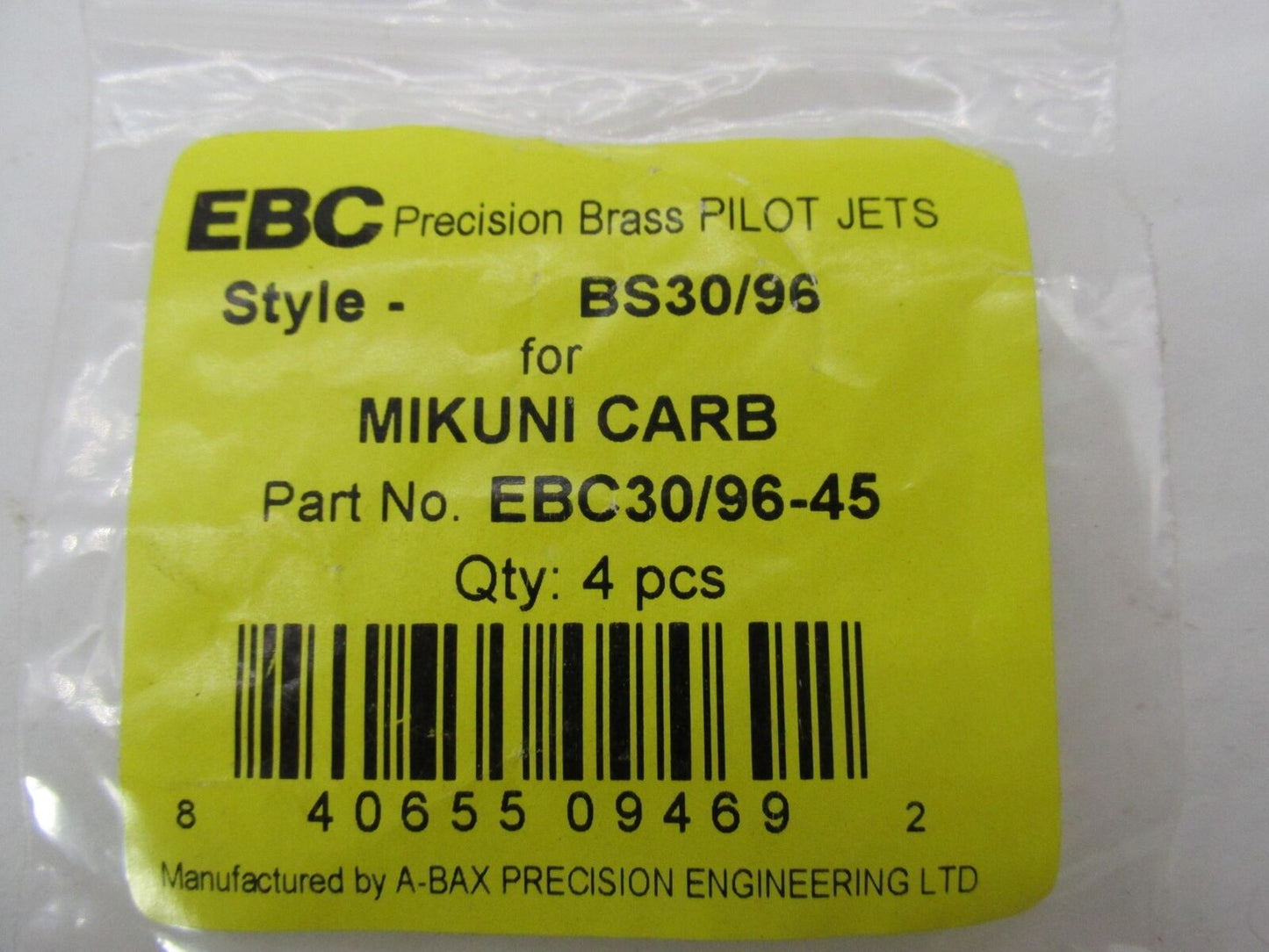 Lot of 2 EBC Bras Piloit Jets Mikuni Carbs Carburetor BS30/96 EBC30/96-45