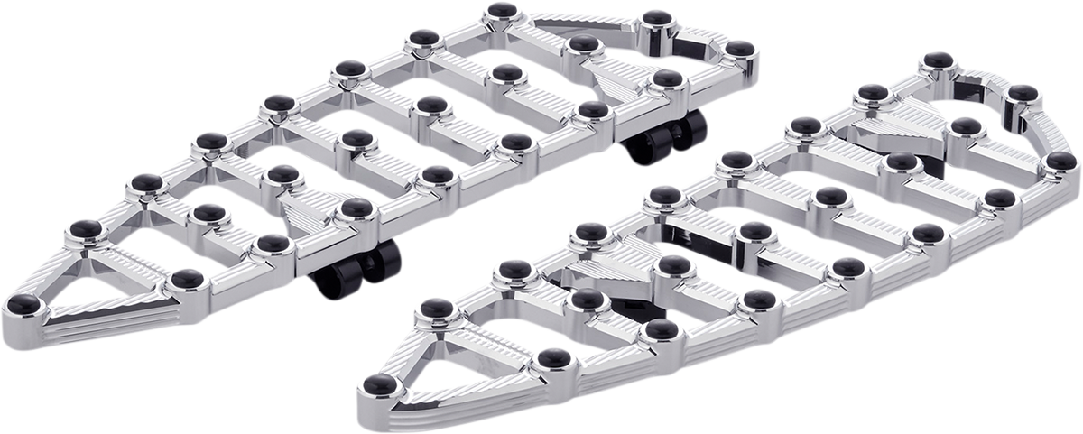Arlen Ness MX Billet Floorboards Chrome Driver 1621-1013