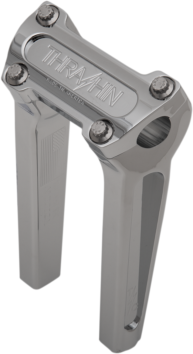 THRASHIN SUPPLY CO. Handlebar Risers 8" Rise Chrome TSC-8000-3
