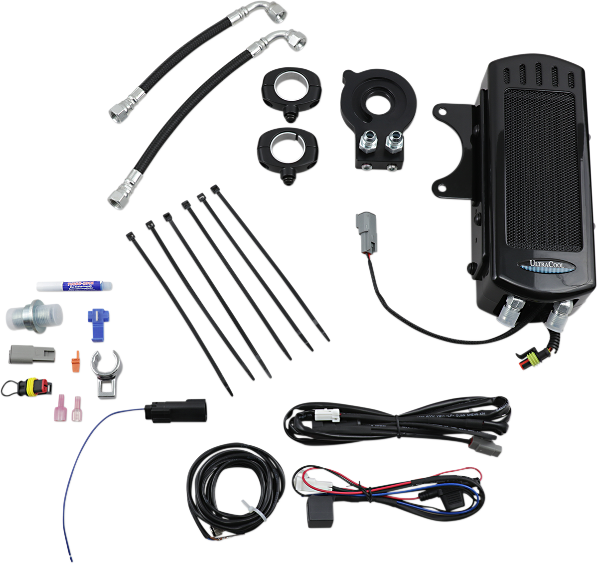ULTRACOOL Oil Cooler Kits Black Frame Mount Side Mount Vertical SMT8-1G