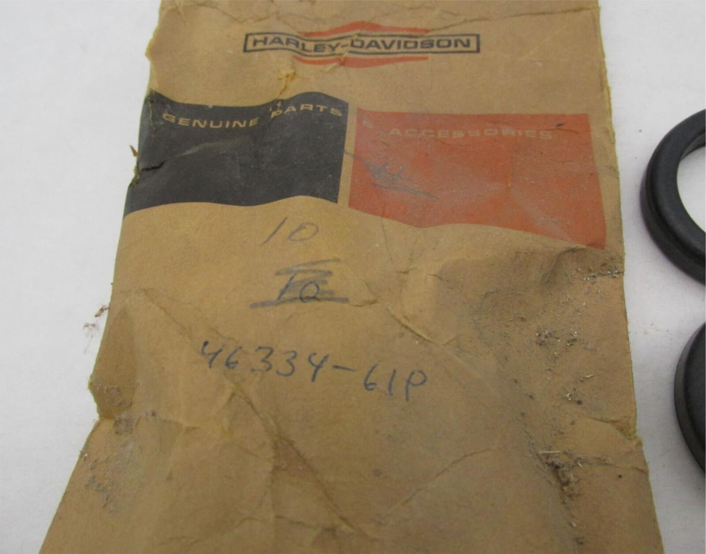 Lot of 10 Harley Davidson Genuine NOS Aermacchi Rubber Fork Cover Ring 46334-61P