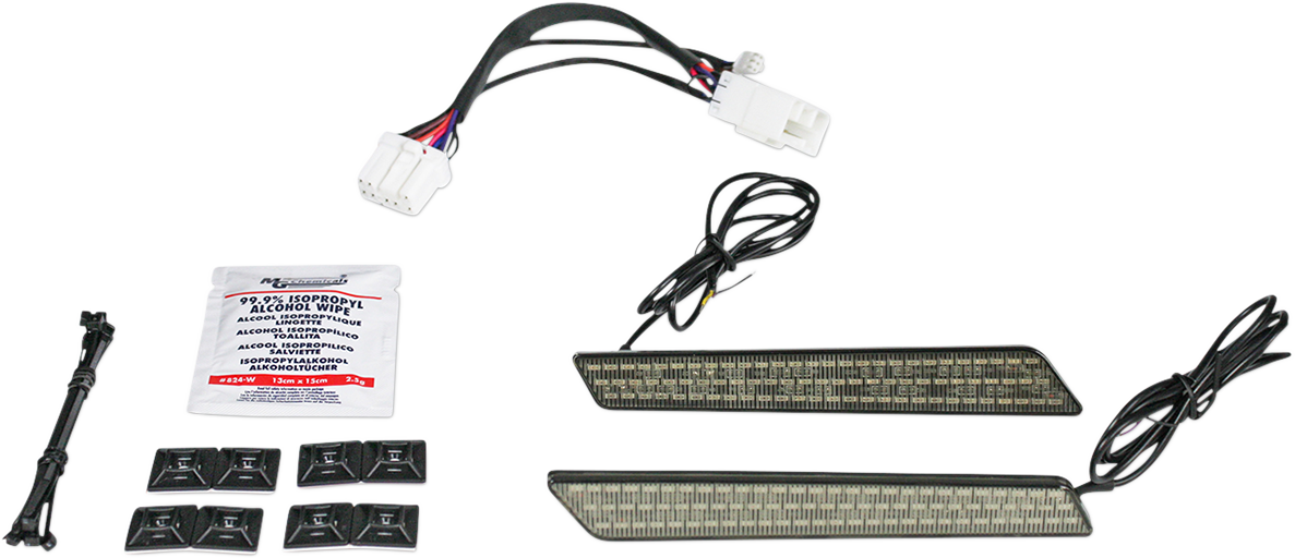 Custom Dynamics Saddlebag Latch Lights Smoke CD-LATCH-HD-S