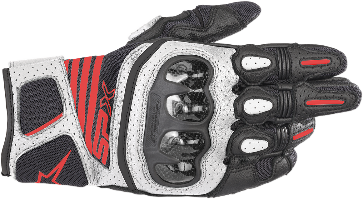 Alpinestars SP-X V2 Air Carbon Gloves Black Red White M 3567319-1231-M