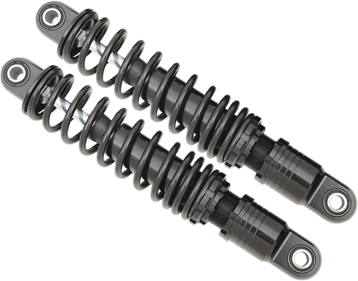 Drag Specialties Premium Ride-Height Adjustable Shocks 12" Black 1310-1206