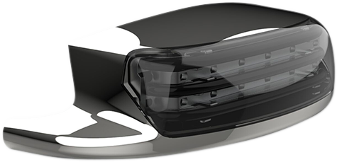 Custom Dynamics ProBeam Rear Fender Tip Lights Chrome/Smoke PB-FT-TOUR-S-C