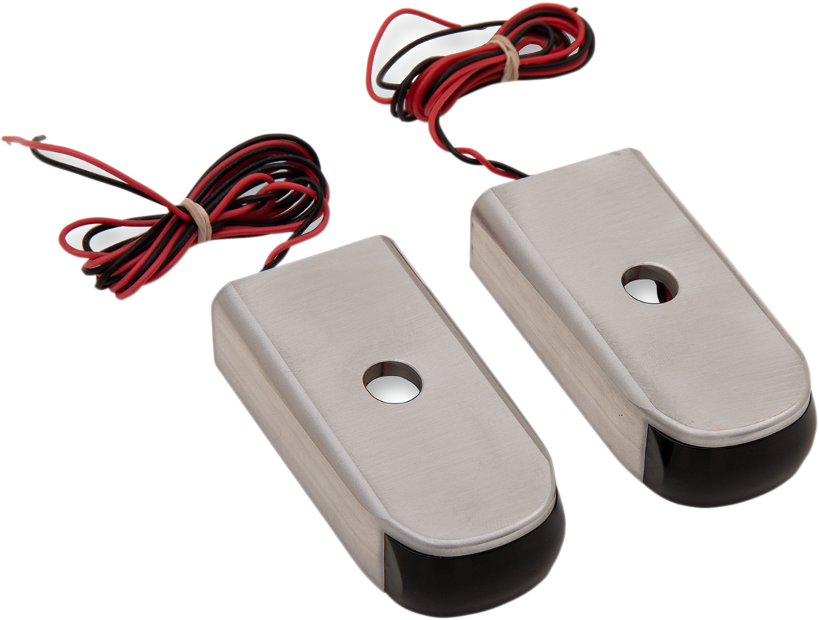 Alloy Art Strut Mount LED Lights Smoke Lens Raw Finish SSL-BR-2R