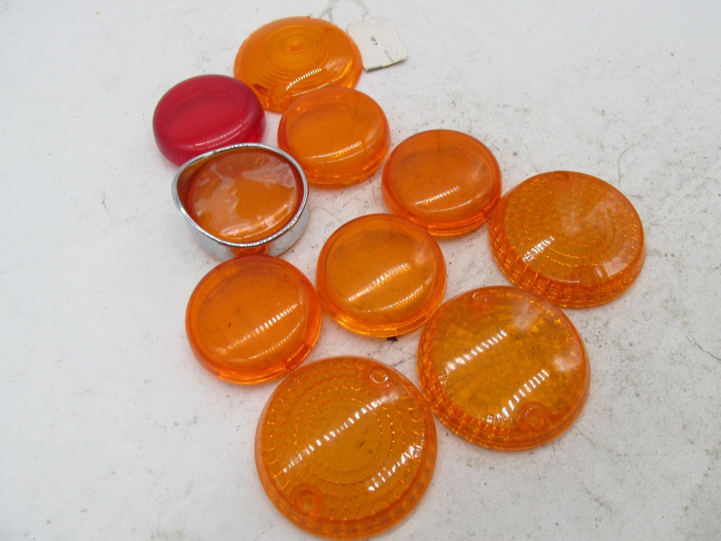 Mixed lot of Harley Davidson Amber Directional Turn Signal Lenses