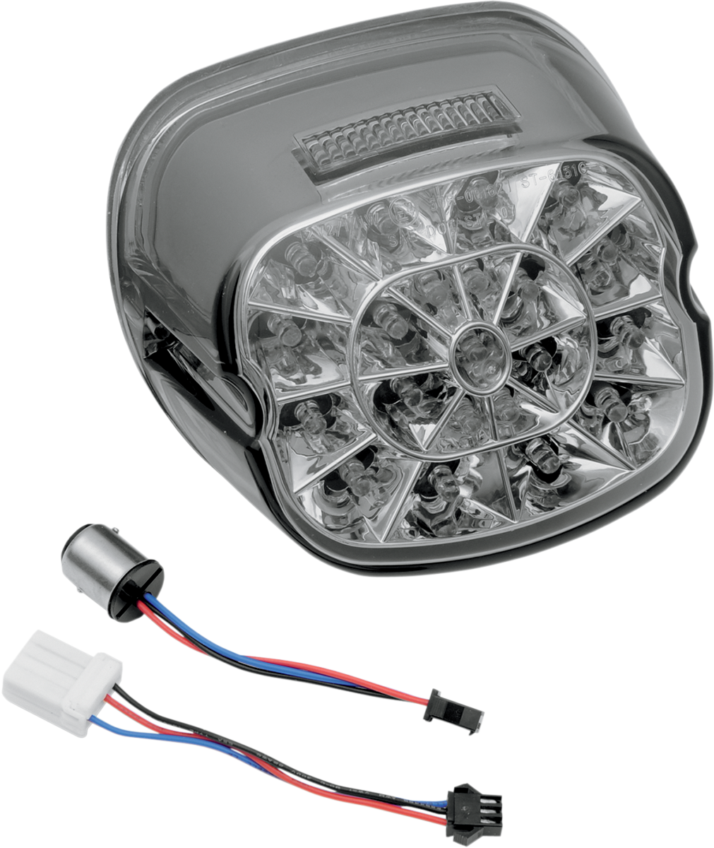 Drag Specialties Web LED Taillight Lens Top Taillight - Smoke 2010-0744