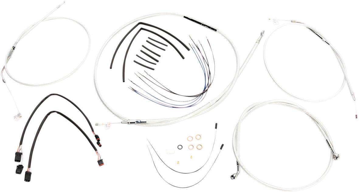 Magnum Designer Handlebar Control Cable Kit Sterling Chromite II 387662