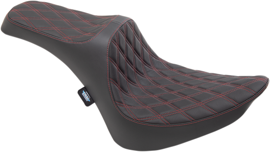 Drag Specialties Predator III Seats With Red Thread 0802-1368