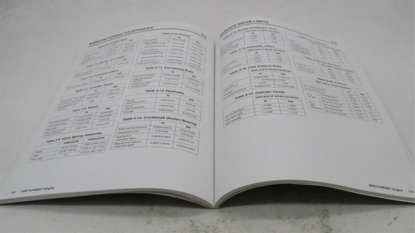 Harley Official Factory 2003 FLHRSE12 Service Manual Supplement 99500-03