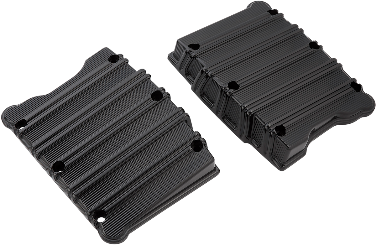 Arlen Ness 10-Gauge Rocker Box Top Covers Black 18-256