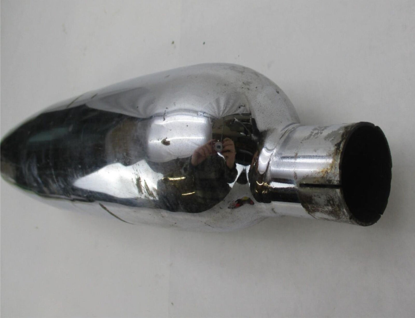 Vintage Original Triumph BSA Chrome Pea Shooter Exhaust Muffler