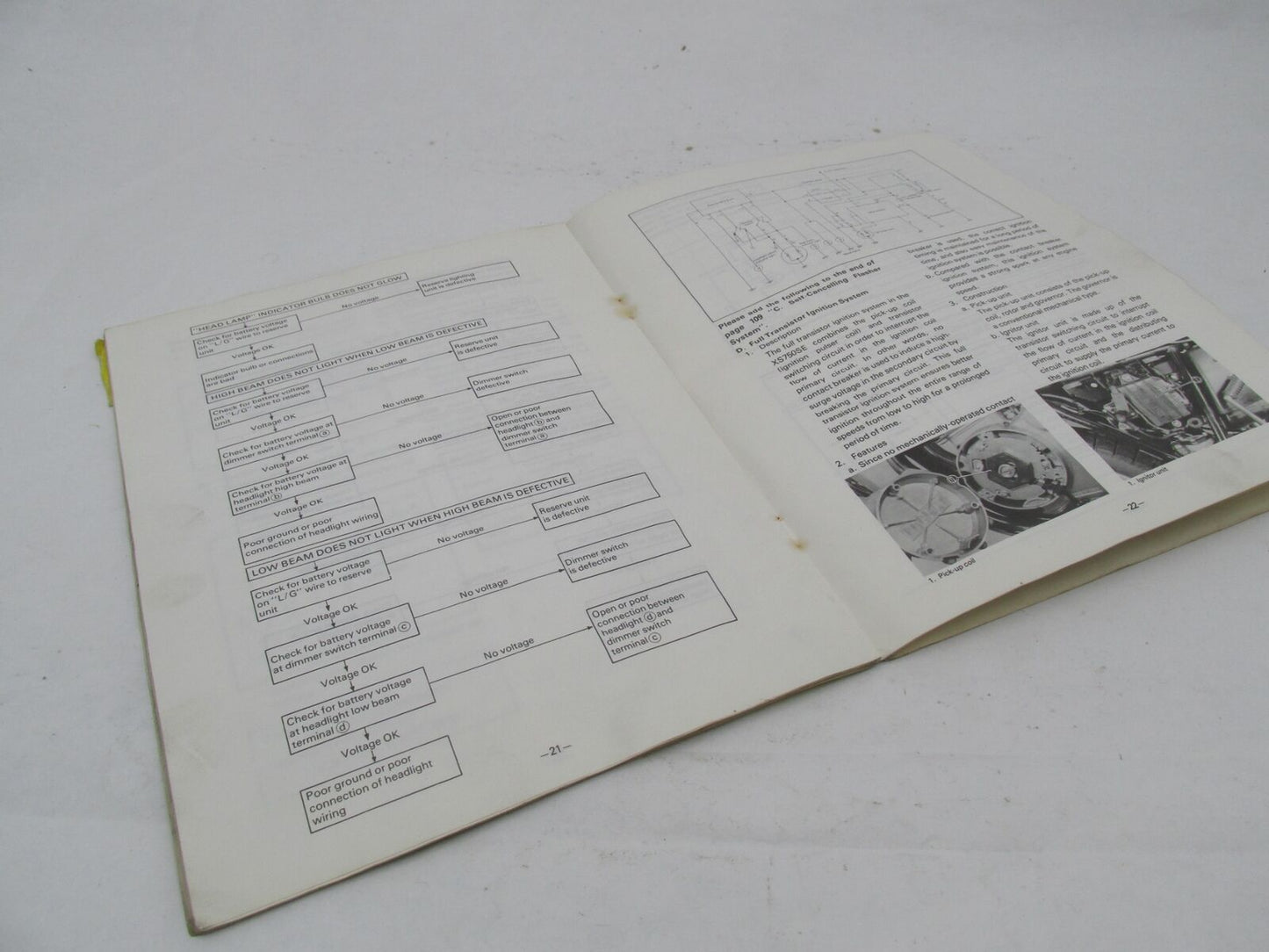 Yamaha Vintage XS750SE Supplementary Service Manual LIT-11616-01-07