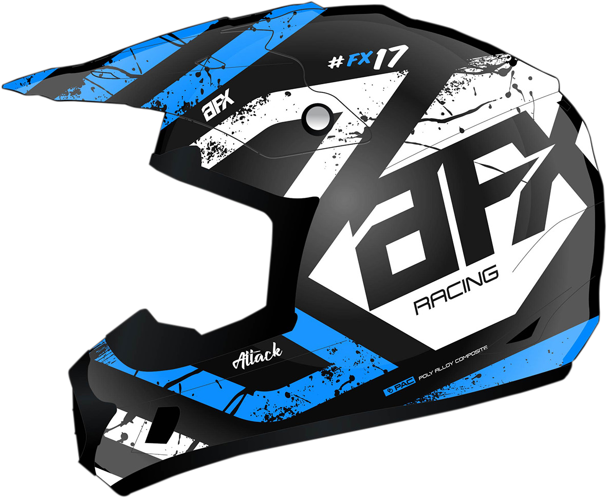 AFX FX-17 Attack Helmet Matte Blue/Black Large 0110-7163