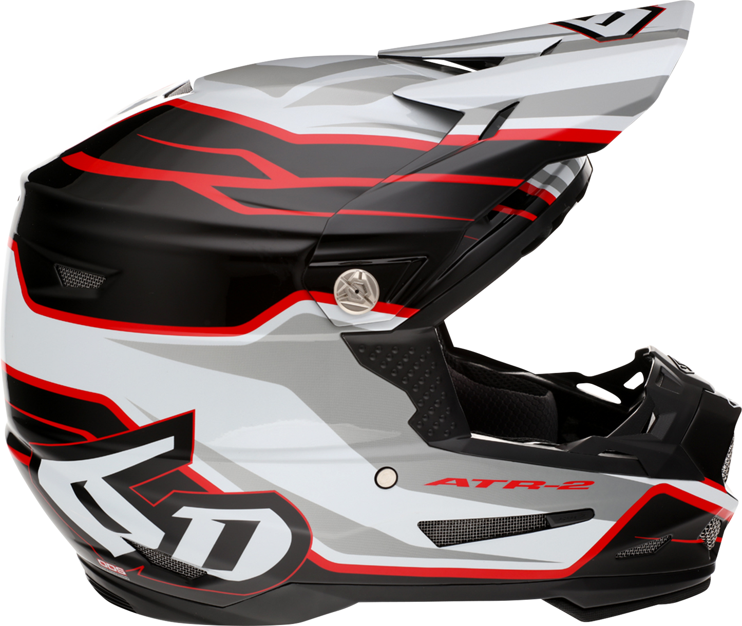6D HELMETS ATR-2 Phase Helmet White Red 2XL 122839