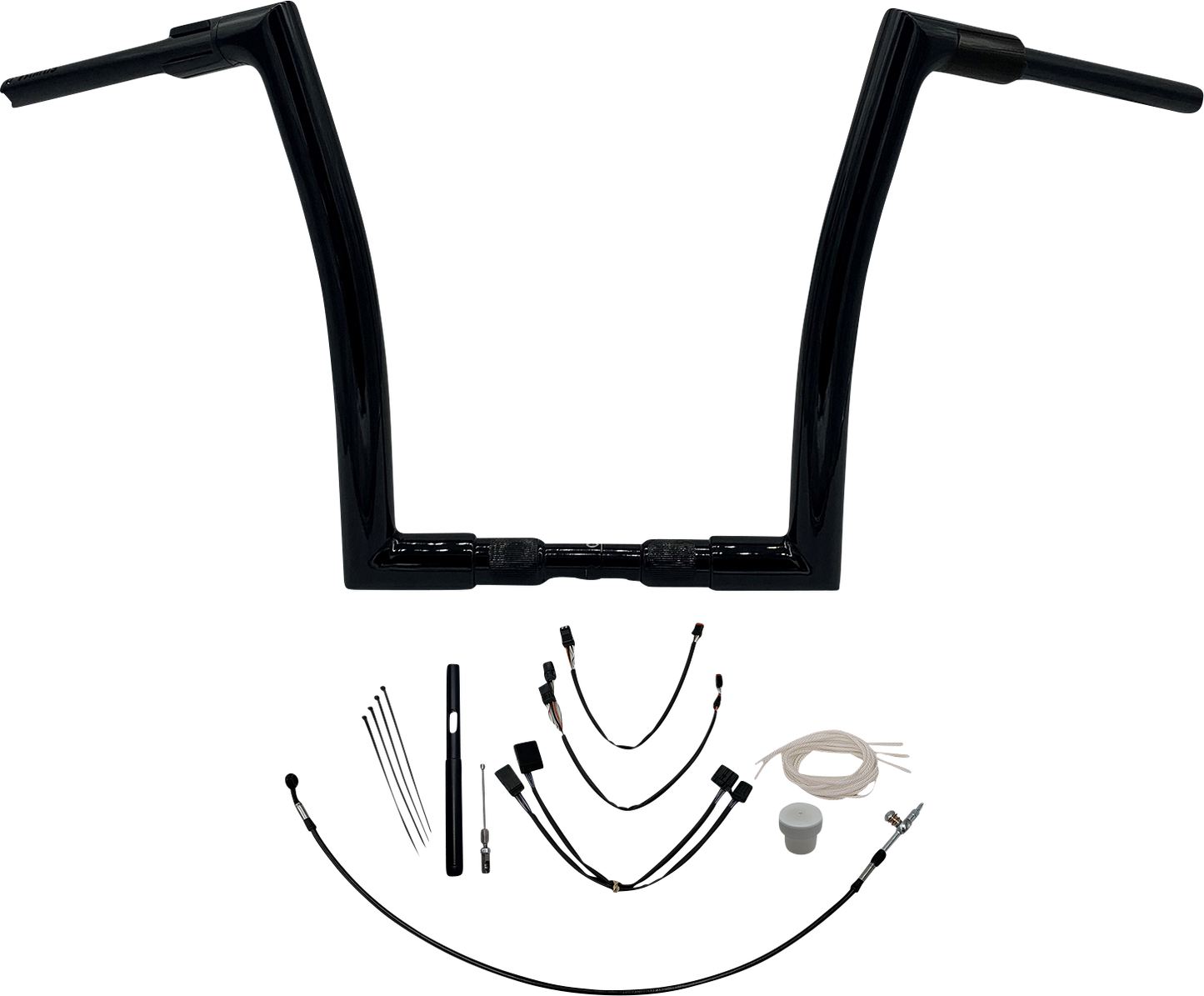 Fat Baggers, Inc. 1-1/2" EZ Install Flat Top Handlebar Kit 14" Black 619614-B