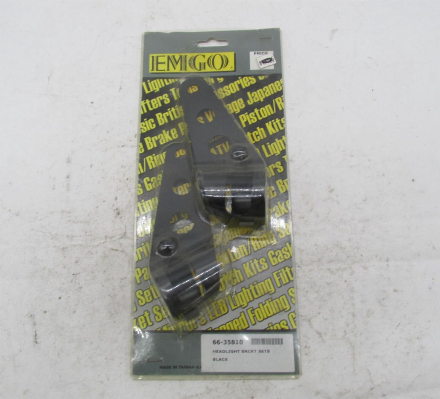 Custom Chopper Bobber Rat Motorcycle Emgo Black Headlight Bracket Sets 66-35810