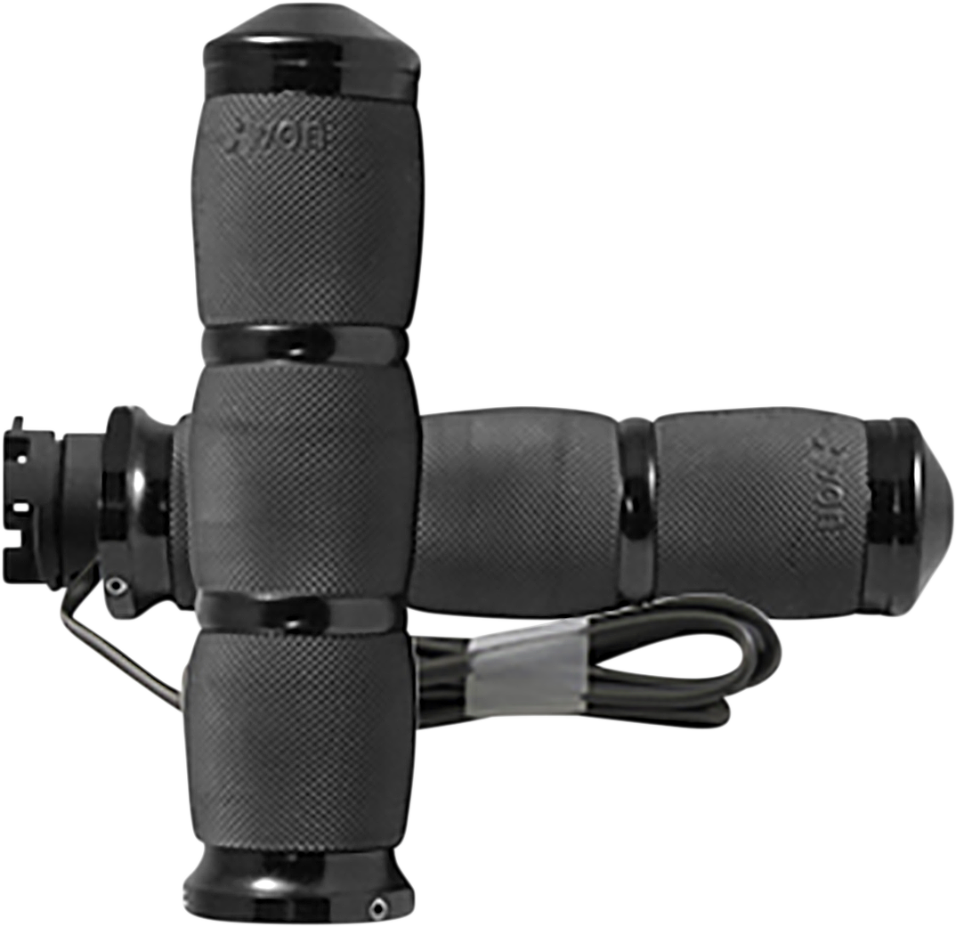Avon Air Cushioned Heated Grips Anodized Black 3-Ring IN-S-AIR-90-A-H