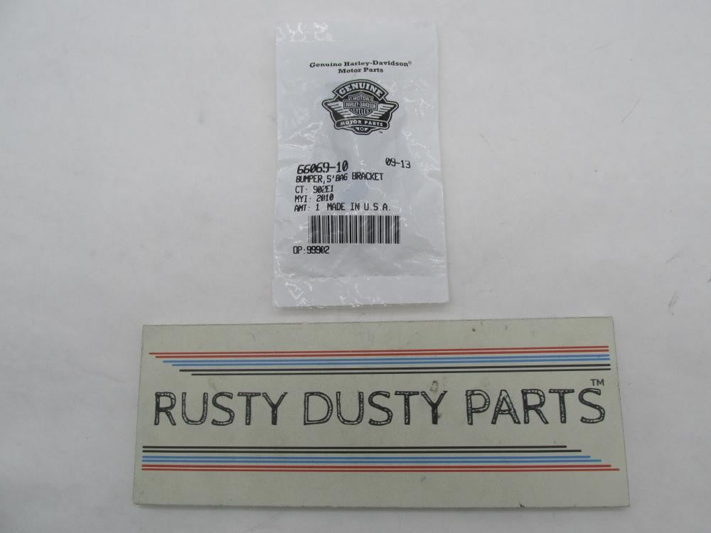 Harley-Davidson Genuine NOS Black Saddlebag Bumper Bracket 66069-10