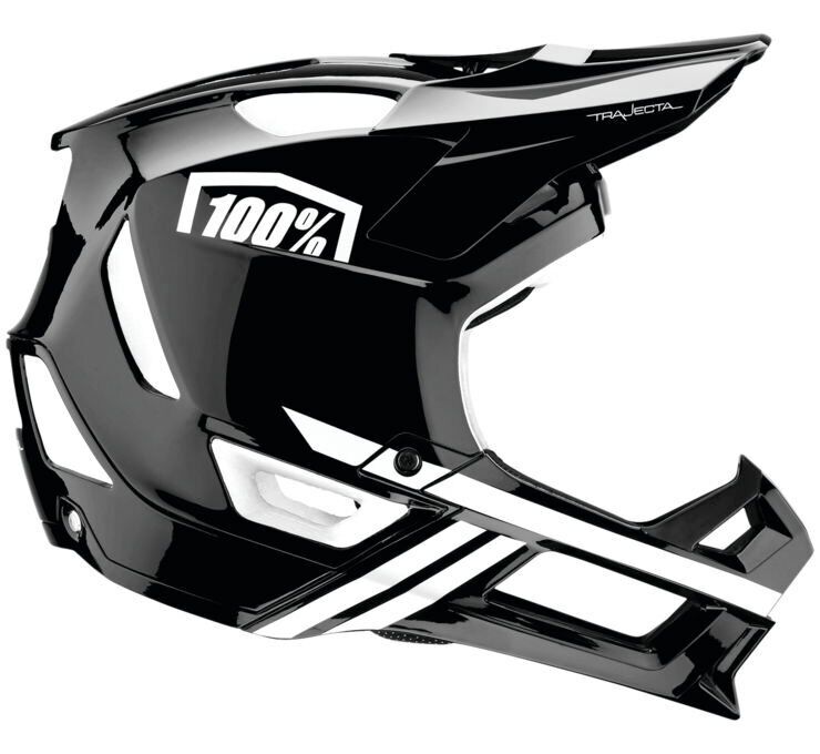 100% Trajecta Helmet Black/White XL 80021-011-13