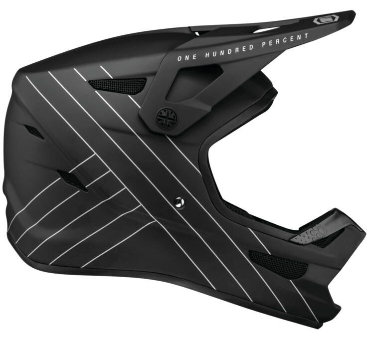 100% Youth Status Bike Helmet Black M 80011-001-05