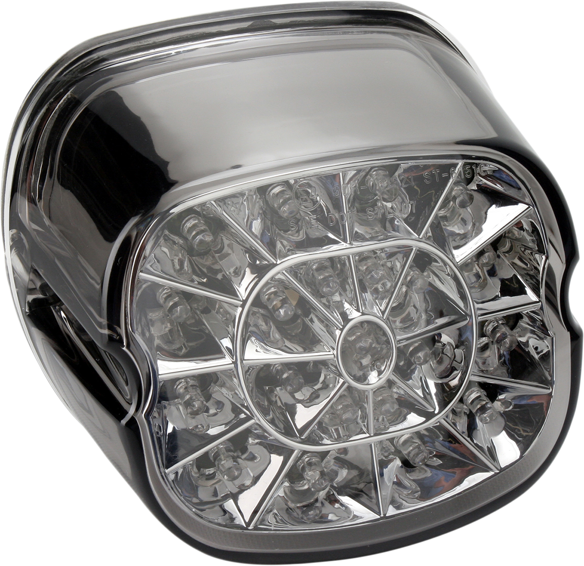 Drag Specialties Web LED Taillight Lens Bottom Taillight - Smoke 2010-0745