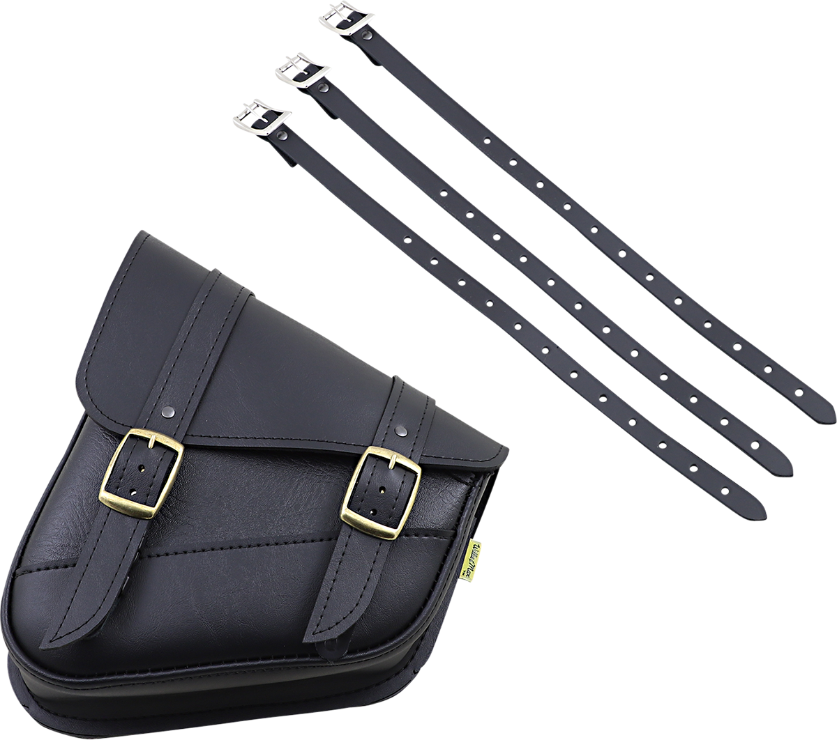 Willie & Max Softail Swing Arm Bag Black 59776-08